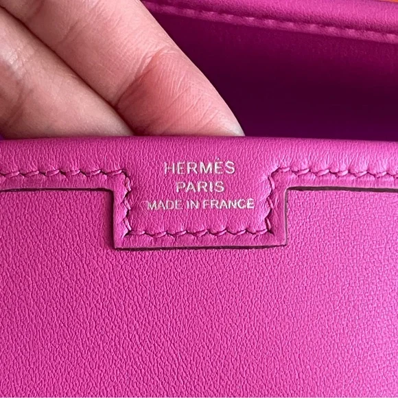 ❌SOLD❌Mint HERMES Jige cluth elan 29 swift magnolia C stamp - Picture 11 of 13